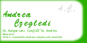 andrea czegledi business card